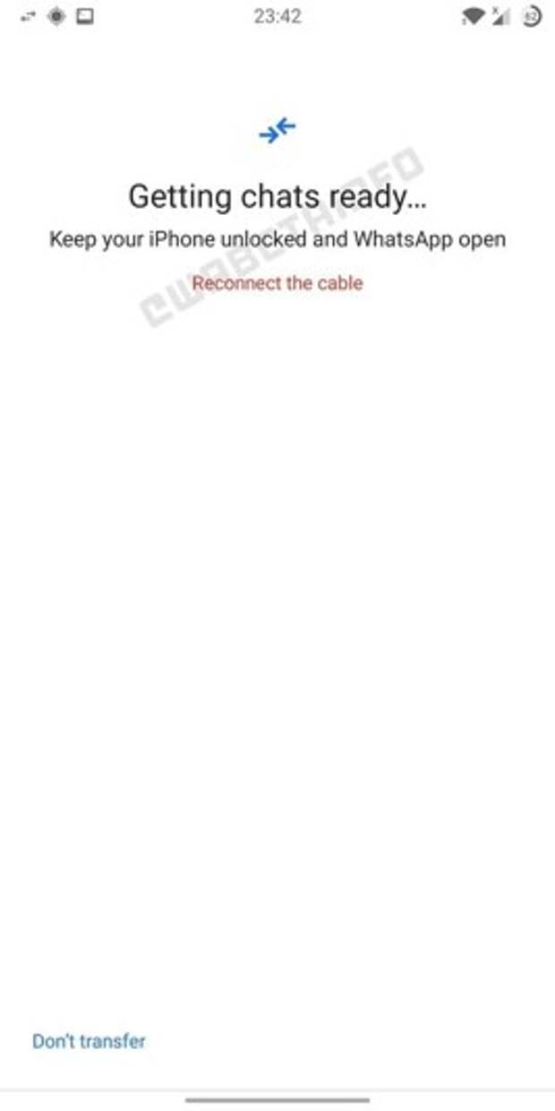 Перенести историю whatsapp с android на iphone