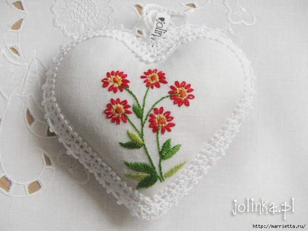 Текстильные сердечки. Большая коллекция очень красивых валентинок (6) (700x525, 216Kb)