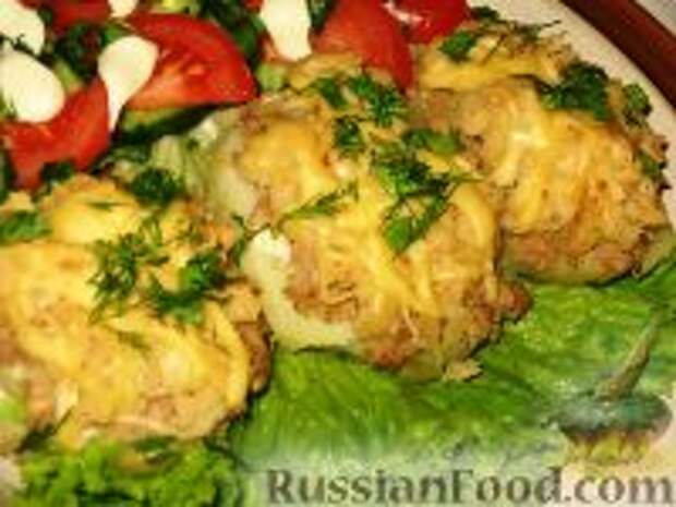 Фото к рецепту: Картофель с мясом и фасолью