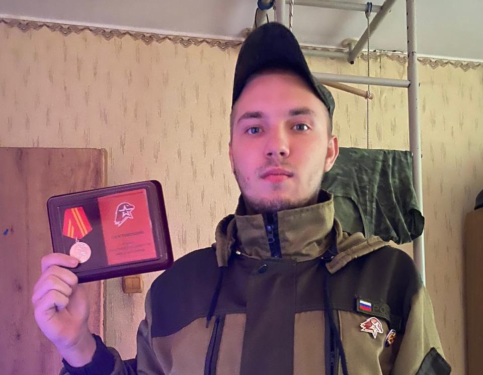 Владимира наградили знаком "Юнармейская доблесть" 2-ой степени / Фото из личного архива