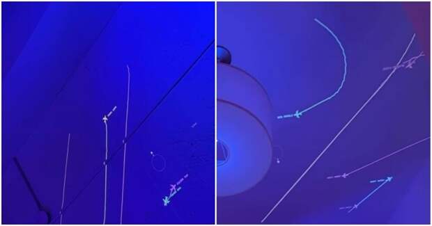 Мужчина превратил потолок комнаты в зону наблюдения за самолетами