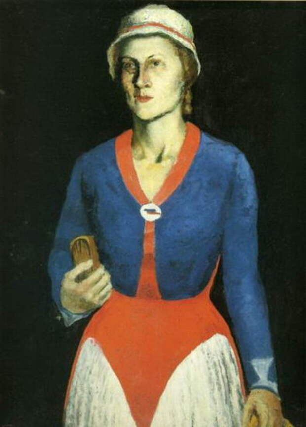 Портрет жены художника Н.А. Малевич - Казимир Малевич фото