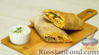 Фото к рецепту: Шаурма с курицей
