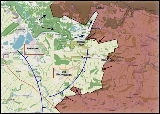 Карта СВО 13 марта 2026 года. Славянское направление.
