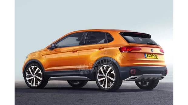 Предполагаемый дизайн Volkswagen T-Cross (Auto Express)