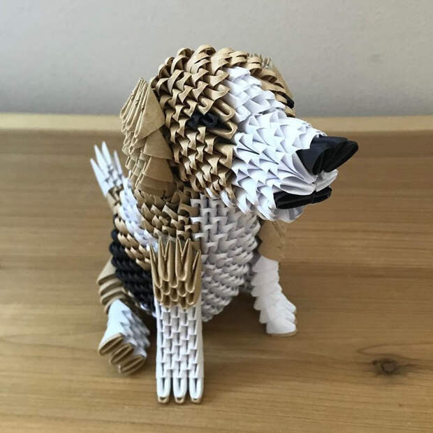 3D-скульптуры животных из бумаги