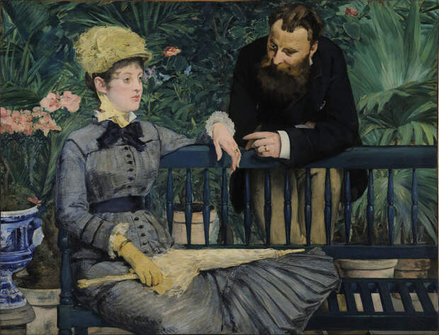 Эдуард Мане: В оранжерее, 1878—1879 гг. Эдуард Мане: В оранжерее, 1878—1879 гг.