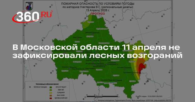В Московской области 11 апреля не зафиксировали лесных возгораний
