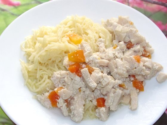 курица с гарниром