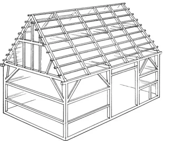 Кровля элементы конструкции. Структурный каркас. Фахверк. Фахверк своими руками чертежи.