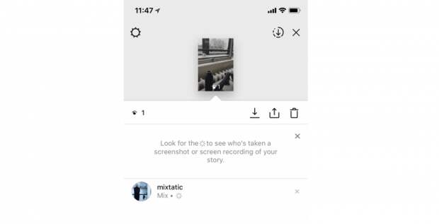 Пользователи Instagram узнают о скриншотах своих публикаций (4 фото)
