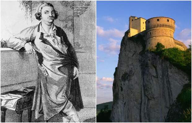 Легендарный граф Калиостро последние годы жизни провел в папской тюрьме (San-Leo fort, Италия).