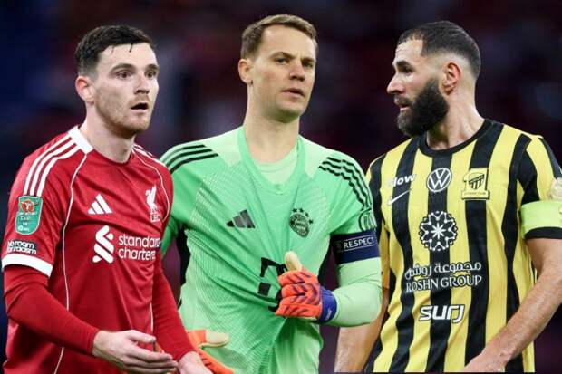 У кого из звёздных футболистов истекают контракты через полгода.