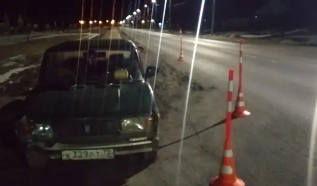 Инспекторы задержали пьяного 82-летнего тюменца, когда он снес дорожный знак