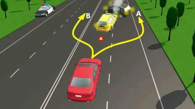 Как следует объезжать аварию на дороге: по обочине или по встречной полосе