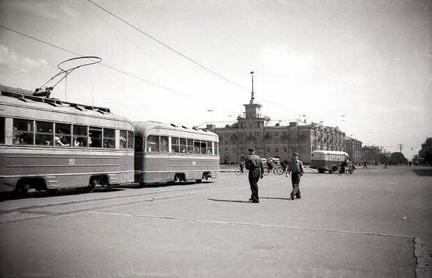 Площадь Октября 50-е годы ХХ века.