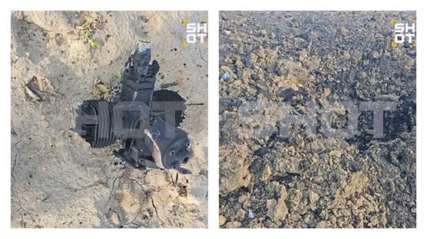 Обломки украинского БПЛА / Фото: Shot