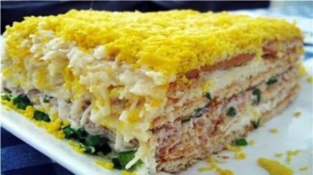 Торт-салат закусочный