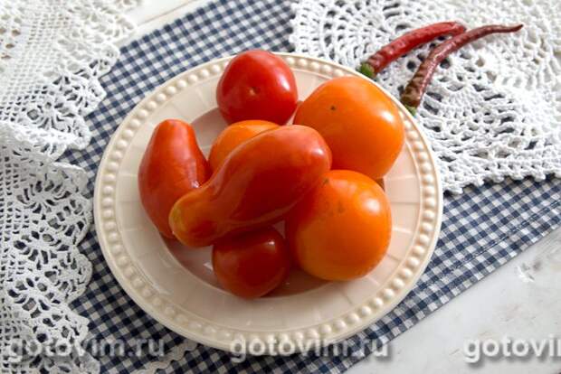 Квашеные помидоры с горчицей. Фотография рецепта