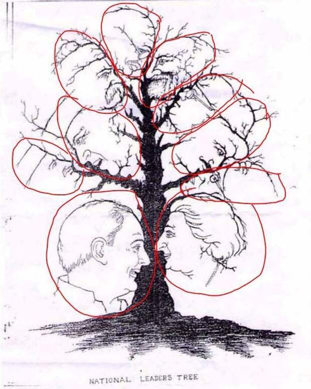 Картинки сколько изображено. Сколько лиц на картинке. Иллюзия дерево с лицами. Сколько лиц на картинке дерево. Дерево с лицами тест.