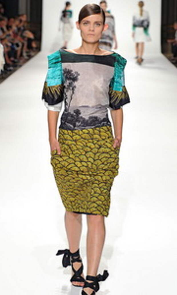 модные принты весна лето 2012 Dries Van Noten модные принты весна лето 2012 Dries Van Noten