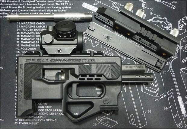 Необычный пистолет USFA ZiP .22LR Необычный пистолет USFA ZiP .22LR