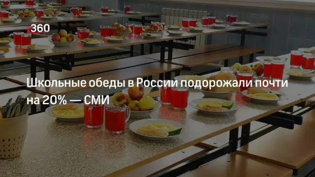 «Известия»: школьные обеды в России подорожали на 18%