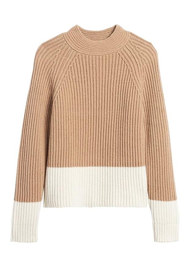 Chunky Color-Block Sweater
