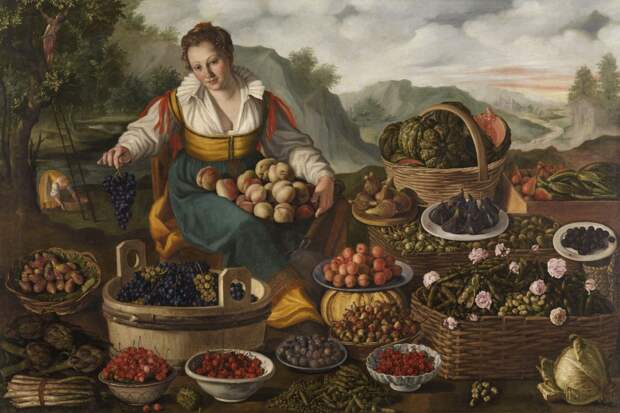 Продавщица фруктов. Худ. Винченцо Кампи.jpg