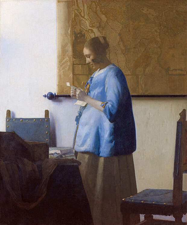 Файл: Вермеер, Йоханнес - Женщина читает письмо - прим.  1662-1663.jpg