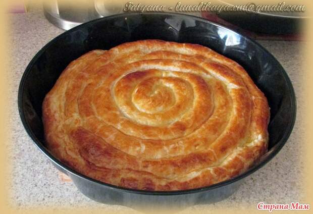 Спиральный мясной пирог - очень быстро, просто, а главное вкусно!