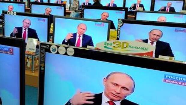 Прямой эфир трансляции "Разговор с Владимиром Путиным. Продолжение" в ммагазине электроники