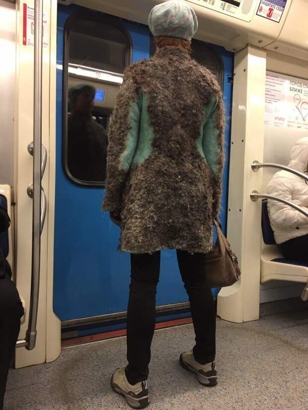 Модные люди в метро: осторожно, здесь может быть ваша фотография! зима, холод, юмор