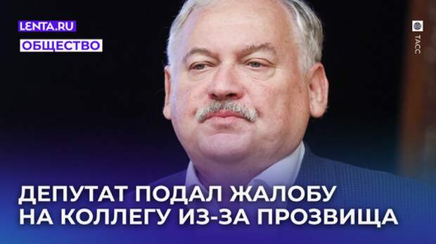 Депутат Госдумы со словами «я слишком долго терпел» подал жалобу из-за обидной клички