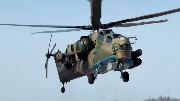 Экипаж Ми-28НМ поразил украинский опорный пункт в зоне спецоперации