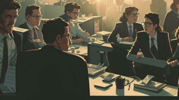 Люди в офисе / Изображение сгенерировано FusionBrain.AI от Sber AI / amic.ru