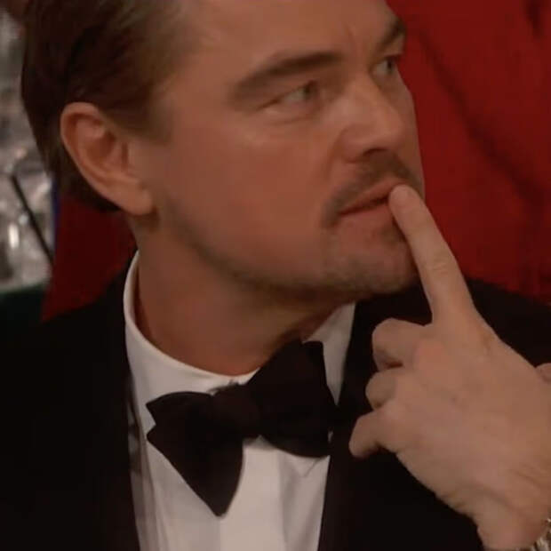 Леонардо Ди Каприо стал мемом в сети из-за выражения лица на «Золотом глобусе»