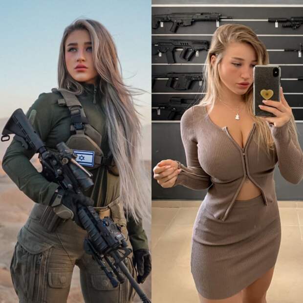 Красивые девушки в униформе и без неё