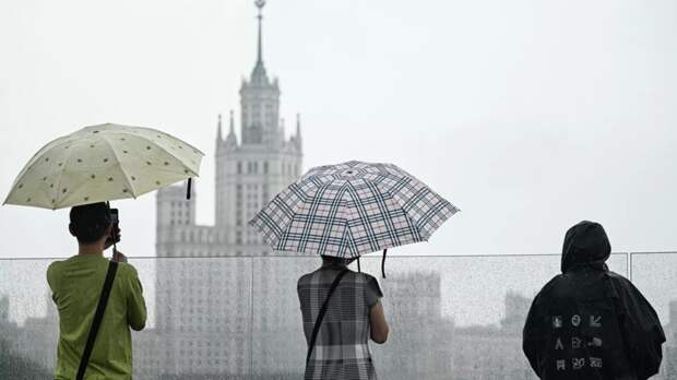 В Москве прогнозируют ливни, ветер до 15 м/с и резкое потепление до +15°C