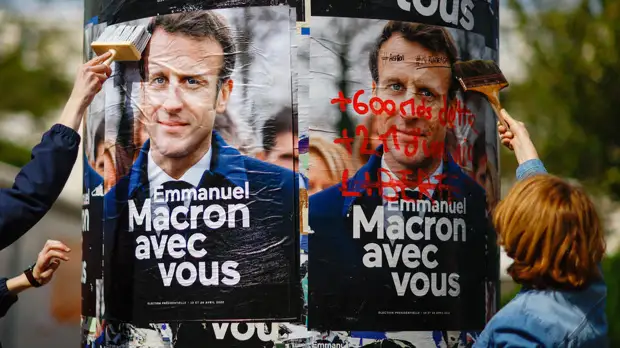 Французы испугались за будущее страны при победе Макрона на выборах