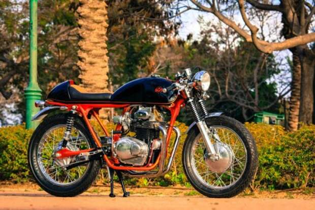 honda-cb350-caferacer-10 Кафе рейсер Honda CB350 "HUF"