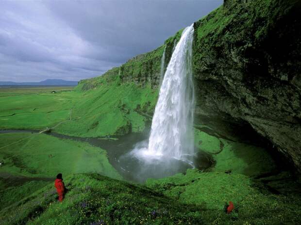 водопад, Селйяландсфосс, Исландия