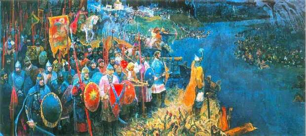 Стояние на Угре. Художник А. Седов. 1980 г.