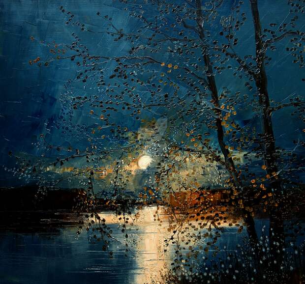 "Владеет морем полная луна..." Польская художница Justyna Kopania. Лунные пейзажи