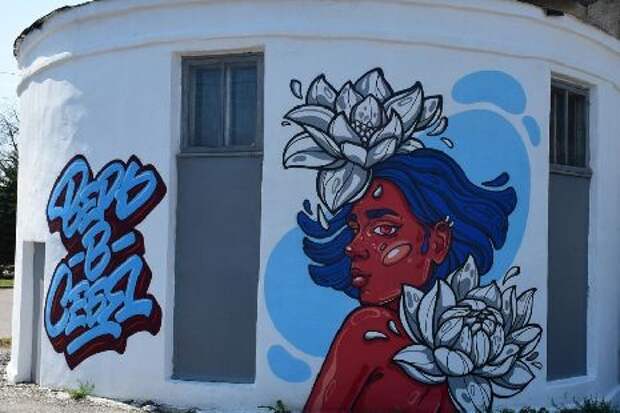 В Тамбове появились уникальные граффити в цветах триколора