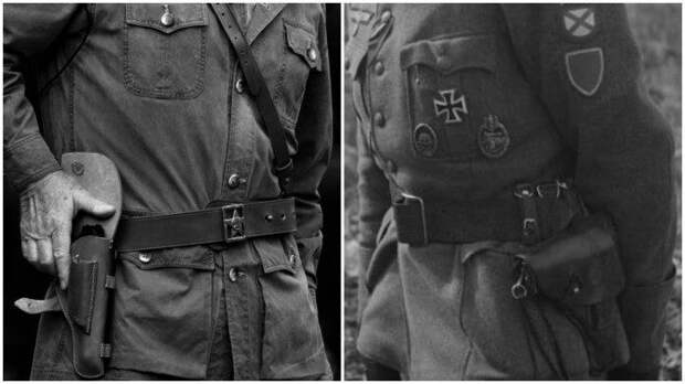 Почему во времена ВОВ советские офицеры носили кобуру справа, а немецкие - слева