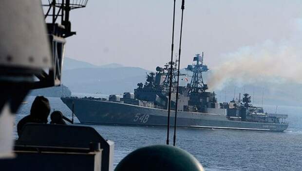 Маневры ТОФ ВМФ Российской Федерации. Источник изображения: 