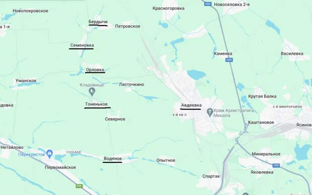 Российские войска теснят украинцев к западу от Авдеевки: освобождены Орловка и Тоненькое