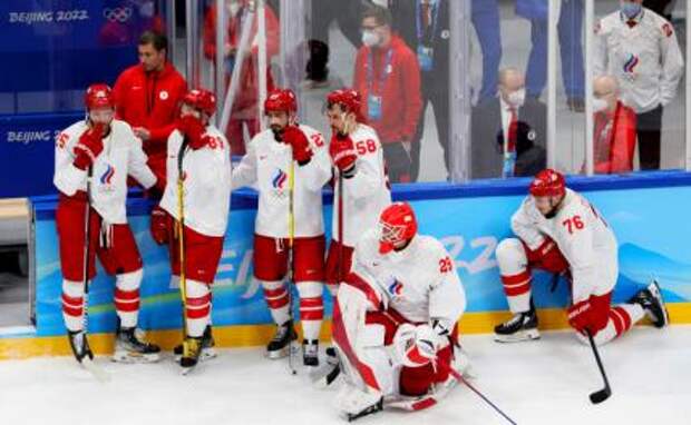 На фото: игроки сборной России по хоккею