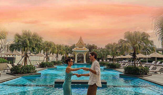 Традиции Сонгкрана в отеле Chatrium Grand Bangkok